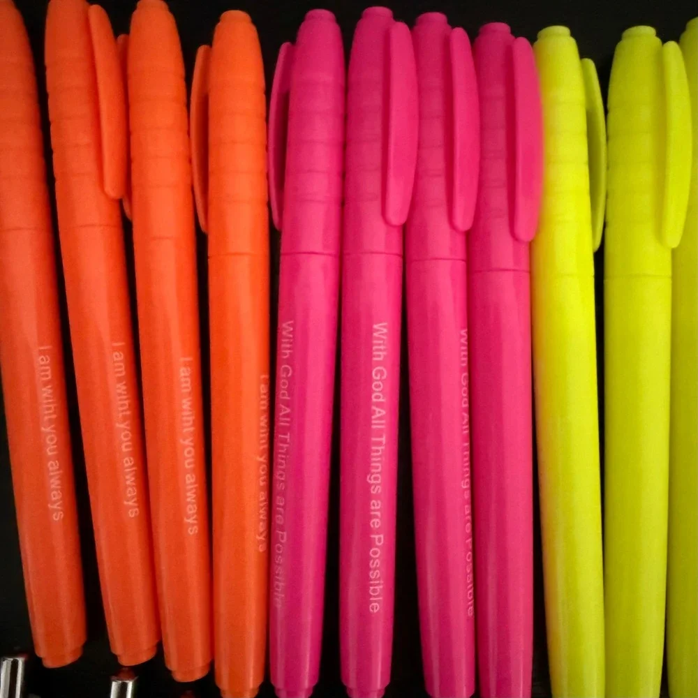 Religious Pen and Highlighter Set Multicolor New Scripture Verses Set of 40 Bulk